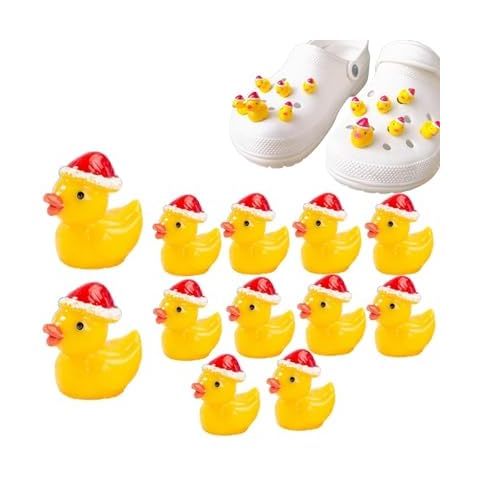 tikono Christmas Rubber Ducks Shoe Charms Cover