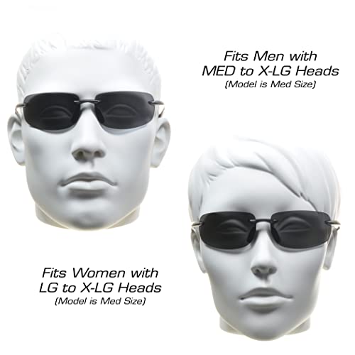 Bikershades Polarized Bifocal Reading Sunglasses Wrap Around Sport TR90 Black Frame Grey Lens3