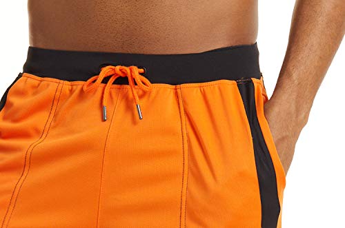 Image of Men's Workout Running Shorts Lightweight Basketball Mesh Shorts Breathable Drawstring Shorts