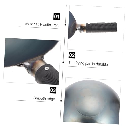 Wok para cocinar con mango ergonómico Alipis miniatura 4