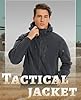 TACVASEN Mens Tactical Fleece Jacket Full Zip Hood... #5