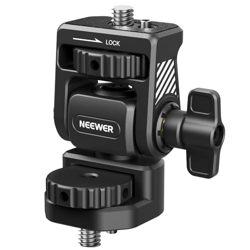 Image of NEEWER Field Monitor Mount Monitor Holder with 1 /4 inch Screw, 360 Swivel, 180 Tilt, Anti Twist Screw Compatible with Atomos Ninja 5 inch & 7 inch Camera Monitor Compatible with SmallRig Camera Cage, MA021