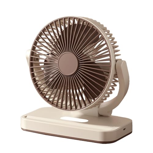 Hogvinnatil Ventilador de circulación, ventilador de circulador de aire - Ventilador de mesa tranquilo recargable para la circulación de aire,Diseño del soporte del teléfono Electrodoméstico de