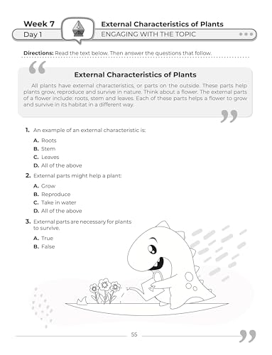 1st Grade Science: Daily Practice Workbook | 20 Weeks of Fun Activities (Physical, Life, Earth and Space Science, Engineering | Video Explanations Included | 200+ Pages Workbook) - Image 5