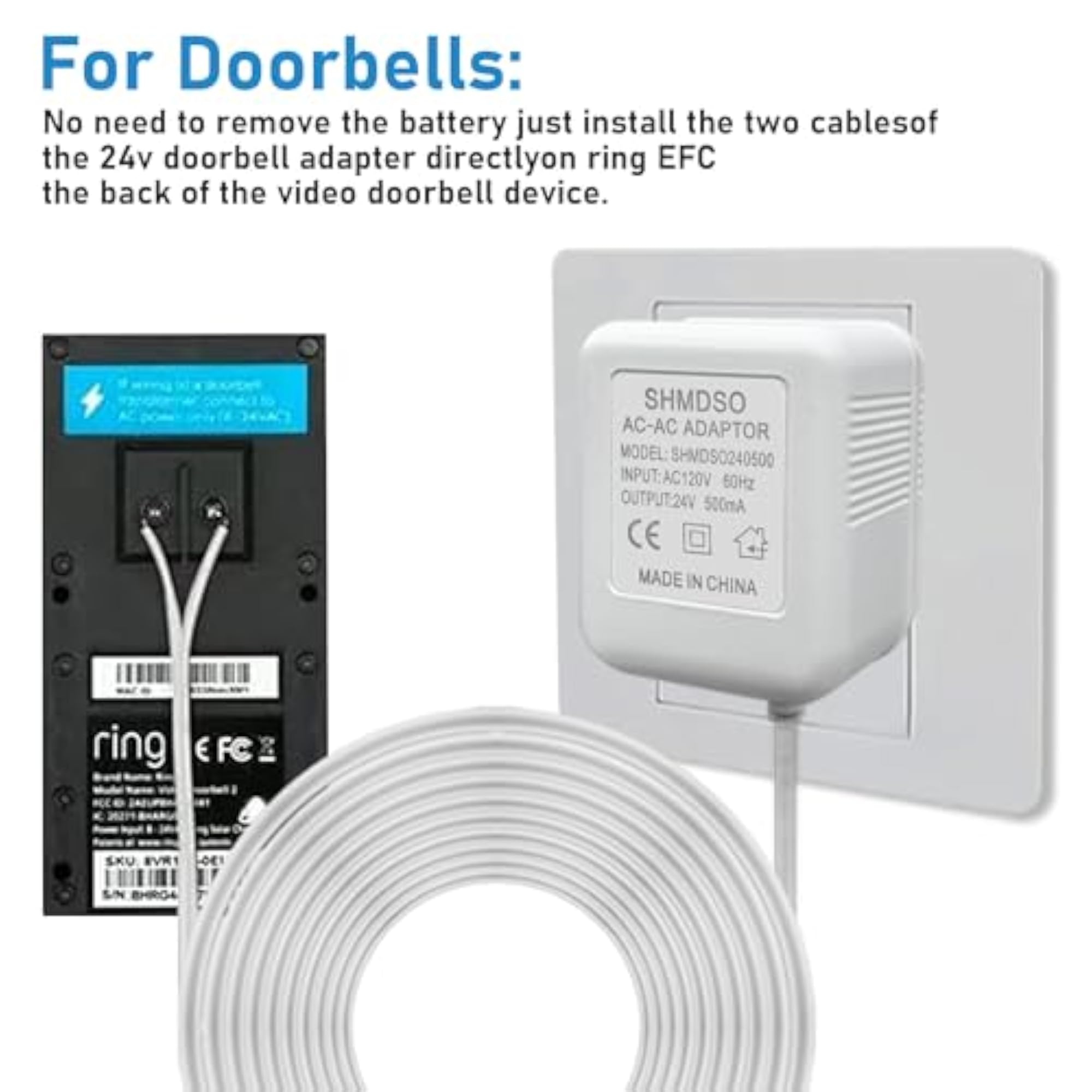 Doorbell Power Supply 24V Power Adapter