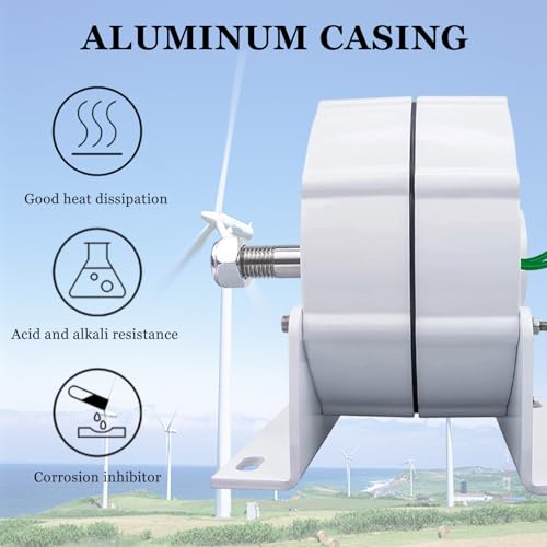 Générateur 48V triphasé 600W contre les pertes d'énergie par vent faible - 4
