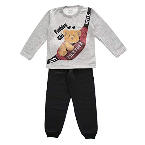 Kit 3 Conjuntos Moletom Meninas Algodão Passeio Desenho impresso:Sortido;Tamanho:4