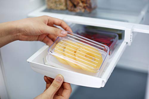 HAIM Living Ziploc Bag Organizer for Fridge Freezer Refrigerator - Best Solution to Clean and Organize Zipper Bag Tray Ziplock Holder Rack Hanger