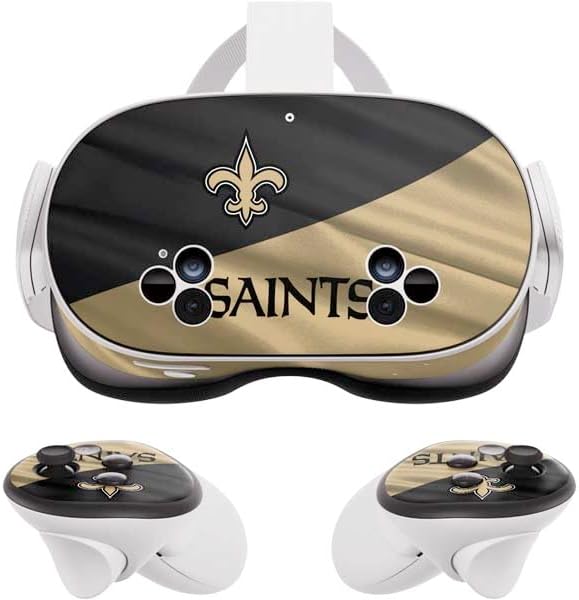 Skinit Decal Gaming Skin Compatible with Meta Quest 3S - Officially Licensed NFL New Orleans Saints Design