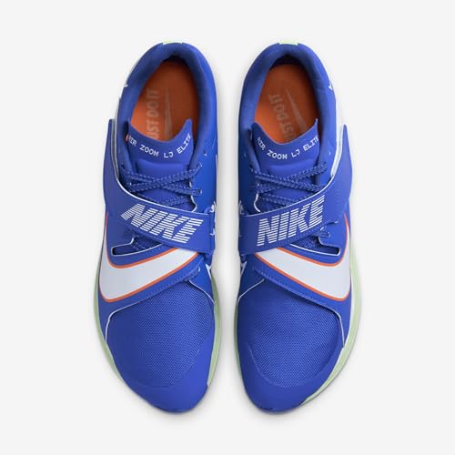 Image of Zoom Elite Long Jump Shoes (Unisex - White /Black-Laser Orange-Hyper Pink) by Nike