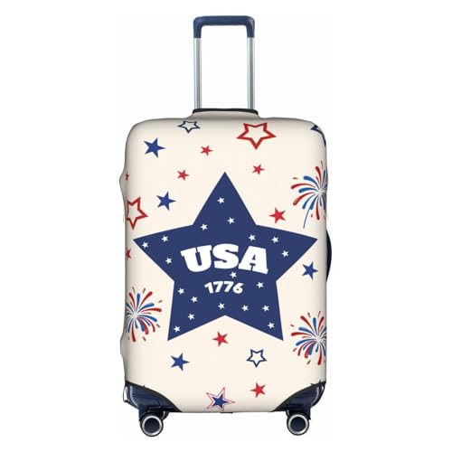 Travel Luggage Cover 4th Of July America Independence Day Fashion Washable Baggage Suitcase Protector Fit For Luggage X-Large