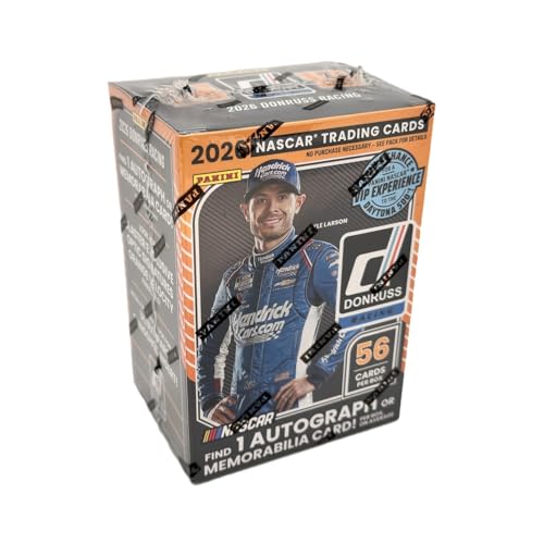 2026 Panini Donruss Racing NASCAR Retail Blaster Box | 56 Trading Cards | 1 Autograph or Memorabilia Card Per Box Avg | Exclusive Velocity Parallels | Factory Sealed