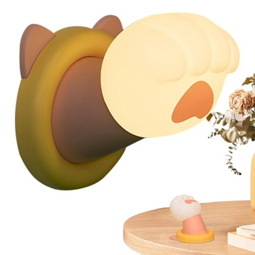 Lámpara de pata, luz de pata en la habitación, luz de noche magnética aplaudicente, luz nocturna magnética linda para habitación infantil, decoración para la lactancia y las niñas