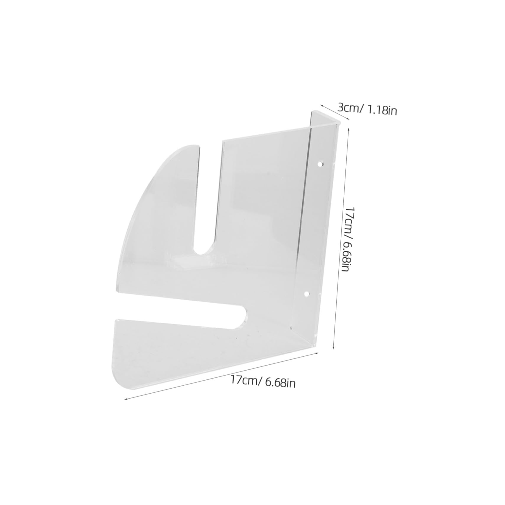 Yardwe Acrylic Skateboard Wall Mount Display Rack Sturdy Holder for Deck Snowboard Kiteboard Skiboard