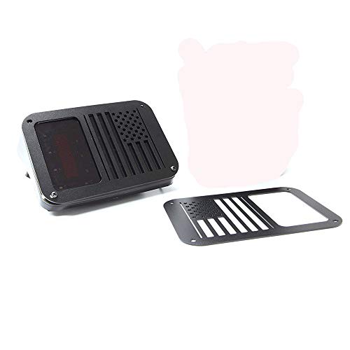Us Flag Tail Light Covers Guards Protectors For 2007-2018 Wrangler Jk Unlimited Accessories #TOP3