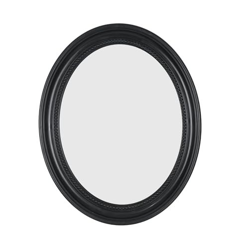 Funerom Oval Badezimmerspiegel Schlafzimmer Spiegel Wandspiegel (Black, 50.8 x 40.6 cm) Funerom Oval Badezimmerspiegel Schlafzimmer Spiegel Wandspiegel (Black, 50.8 x 40.6 cm)