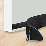 90-94cm Burlete Puerta Entrada con Espuma Acústica y 2 Sacos de Arena de Contrapeso,Burlete Bajo Puerta