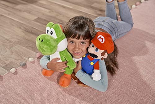 Simba 109231012 - Super Mario Yoshi Plüschfigur, 30cm, kuschelweich, Nintendo, Charakter aus weltberühmten Computerspiel, Dinosaurier, Kuscheltier, ab den ersten Lebensmonaten geeignet