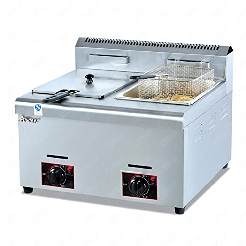 YTTS GF71/GF72 Kommerzieller Einzel-/Doppeltank LPG-Gas-Fritteuse Edelstahl-Gas-Frittiermaschine Öl-Fritteuse für Pommes…