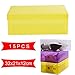 Produktbild KATLY 33 * 21 * 12cm Clamshell Schuhkarton, Faltbarer Kunststoff-Schuhkarton aus Kristall, transparenter PP-Schuhkarton zur Aufbewahrung, Endbearbeitung für Haushalt und Küche,Yellow-15PCS