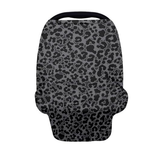 Image of Car Carseat Canopy for Puppy's Lover Multifunctional Daily Baby Nursing Cover Leopard Print Breastfeeding Cover Privacy Protector