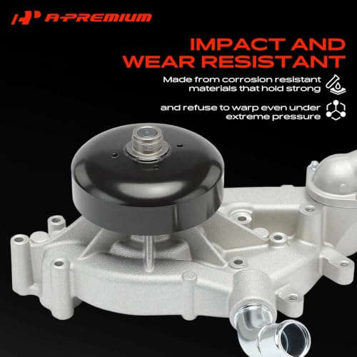 A-Premium AW5104 Water Pump with Thermostat and Gaskets for GM 4.8L, 5.3L and 6.0L V8 - Image 6
