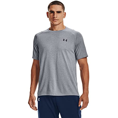 Image of Under Armour Men's Polyester Solid UA Tech 2.0 SS Short Sleeve Tee | 1326413-001