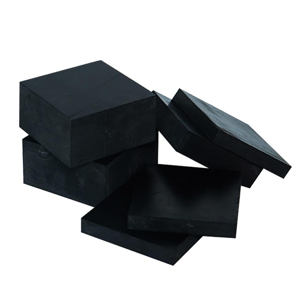 1/2 Stück Gummi-Dichtungsplatten, 100 X 100 Mm, Ölbeständig, Stoßdämpfend, Rutschfest, Isolierpolster For Maschinen, Automobil(100x100x60mm 1Pcs)
