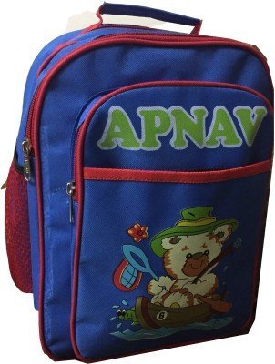 Blue-Red Waterproof Kids School Bag-image-17