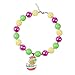 Amosfun Grueso Chicle Collar Rhinestone Pollo Huevo Colgante Moda Cuentas Collar Pascua...