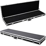 53' Aluminum Rifle Case with Combination Lock, Hard Gun & Shotgun Storage Box with Carry Handle...