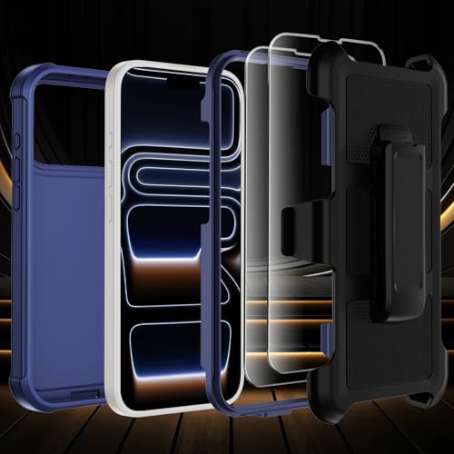 Coque iPhone 17 Pro robuste avec clip ceinture contre les chutes