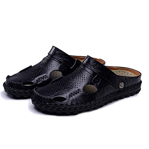 Men Sandals Genuine Leather Beach Trekking Comfortable Outdoor Beach Slippers Size(42)2