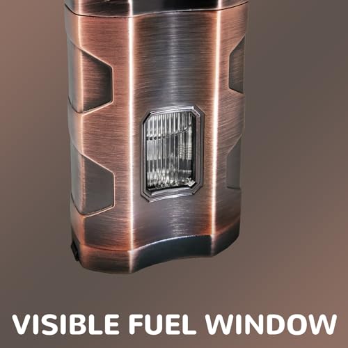 Encendedor Laffizz con llama triple y recargable miniatura 3