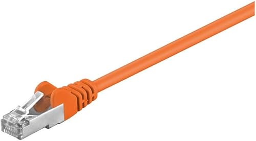 Goobay 95538 CAT 5e Câble de Liaison, F/UTP, Orange, 1.5 m Longueur