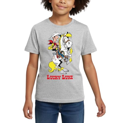 Lucky Luke sur Jolly Jumper Marchandise BD T Shirt Enfant