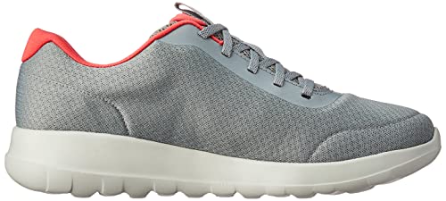 Tênis Go Walk Max - Ecstatic, Skechers, Masculino, Cinza Escuro / Vermelho, 41
