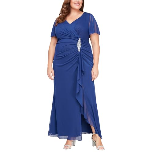 Amazon.com: Alex Evenings Women's Long Surplice Neckline Mother of