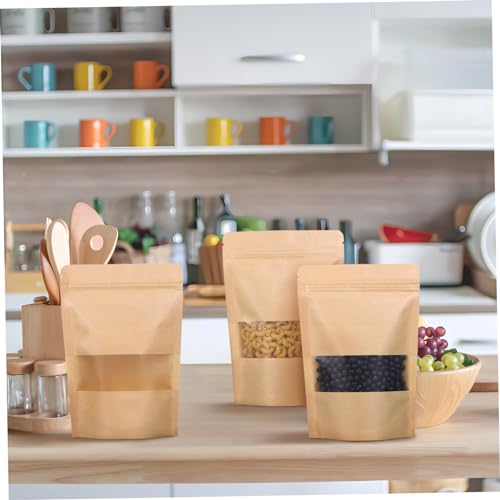 Sachets Kraft Refermables pour Conserver le Café Vert et les Biscuits Maison - 6