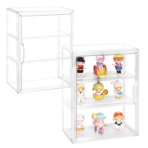 Boite de rangement transparente pour figurines et vitrine acrylique de salon modulable - 2