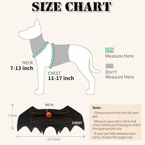 OLANRUN-Dog-Halloween-Costume-Dog-Bat-Wings-Costume-with-Pumpkin-Bells-for-Halloween-Party-Decorations-Cute-Dogs-and-Cats-Bat-Wings-Cosplay-Party-Dress-Up-Costumes-for-Large-Dogs