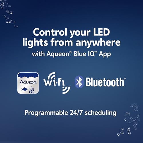 Aqueon OptiBright Smart LED Light Fixture, Wi-Fi and Bluetooth Compatible, Adjustable, for Freshwater and Saltwater Aquariums, 18-24 inches - Thumbnail 3