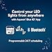 Aqueon OptiBright Smart LED Light Fixture, Wi-Fi and Bluetooth Compatible, Adjustable, for Freshwater and Saltwater Aquariums, 48-54 inches