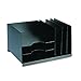 STEELMASTER Vertical and Horizontal Reverse Combination Organizer, 15 x 8.13 x 11 Inches, Black (264R3HVBK)
