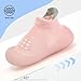 BACSAC Infant Walking Shoes Baby Sock Shoes with Soft Rubber Sole, Non-Slip Toddler Slippers for boys and girls, Breathable Sneakers Pink,12-18 months
