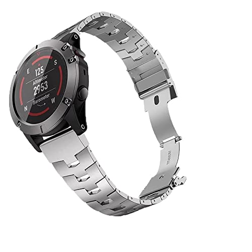 Bracelet titane 26 22 mm pour Garmin Fenix haute résistance mécanique et légèreté