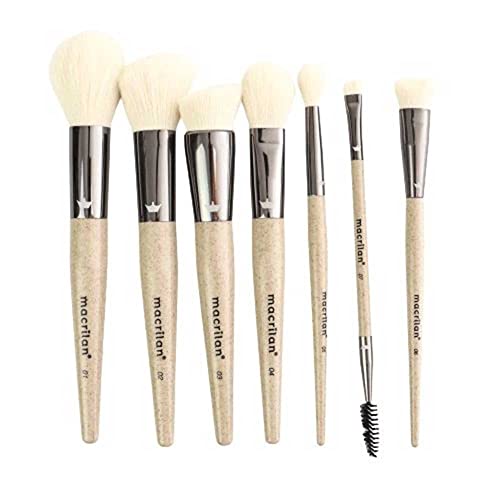 Macrilan Kit Com 7 Pincéis Para Maquiagem Eco - Sk100