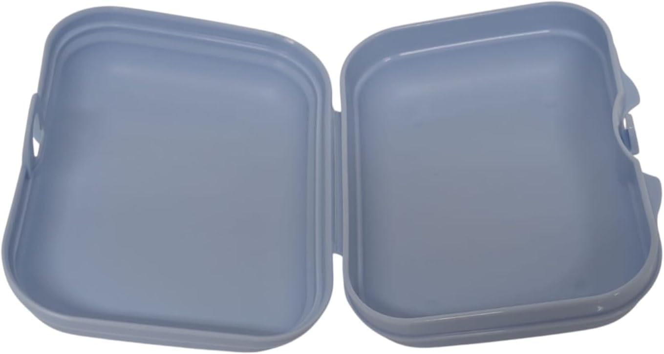 Tupperware Twin Größe 2 Brotdose Sandwichbox Kindergarten Dose (hellblau) Küche, Haushalt & Wohnen