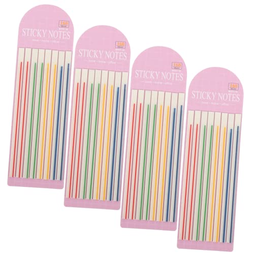 STOBOK 5Pcs 4 Adesivos De Escritório Adesivos Transparentes Fita Adesiva Colorida Guias Faça Você Ma