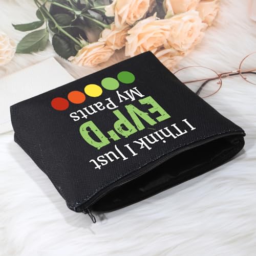 POFULL Ghost Hunting Gift Paranormal Gift I Think I Just Evp'd My Pants Cosmetic Bag Ghost Adventurers Gift (Black I Think I Just Bag)3